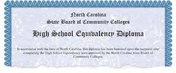 High School Equivalency Diploma